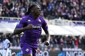 莫伊塞·基恩加盟佛罗伦萨后打进28球，同期意甲球员仅比劳塔罗少